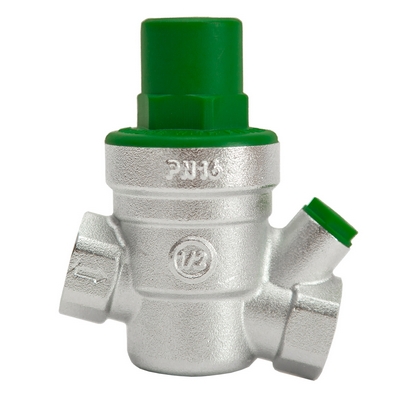 Регулятор давления воды ВВ 1" Ру=1,5-5,5 бар мембранный с отводом под манометр Хром Arrowhead PRVM-252003