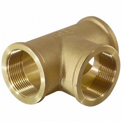 Тройник латунный с внутренней резьбой Tim
