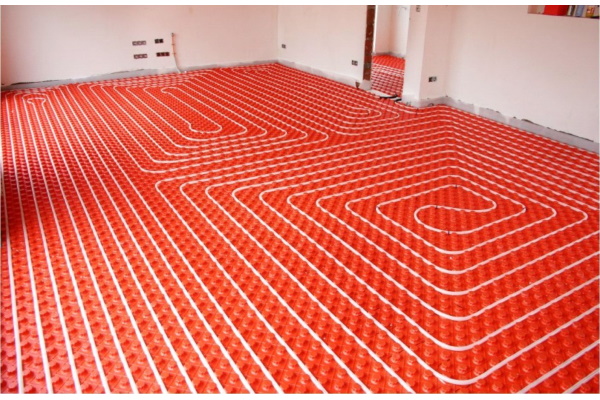 Мат для тёплого водяного пола с бобышками WaterFloor S=0,72 м2 с покрытием