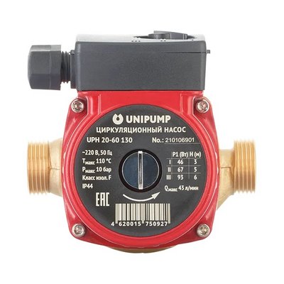 Насос циркуляционный для ГВС Unipump UPH 20-60/130 21725