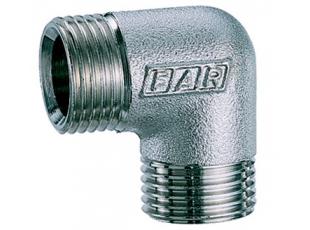 Угол латунный наружная/наружная резьба FAR хром