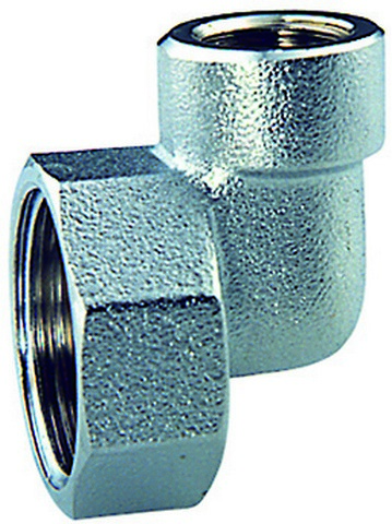 Угол латунный для коллектора внутренняя/внутренняя резьба хром FAR