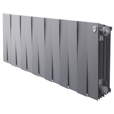 Радиаторы Royal Thermo PianoForte 300 Silver Satin биметаллические, серебристые боковое подключение