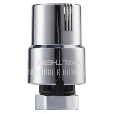 Головка термостатическая (термоголовка) M30x1,5 жидкостная Хром Royal Thermo Design RTO 08.02
