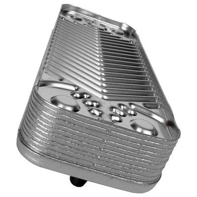 Теплообменник вторичный 12 пластин для котлов Ariston 65104333 BAXI Zilmet12P(5686660 / 5686670 / 17B2071200）
