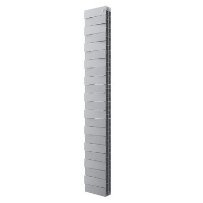 Радиаторы Royal Thermo PianoForte Tower 200 Silver Satin биметаллические, серебристые боковое подключение