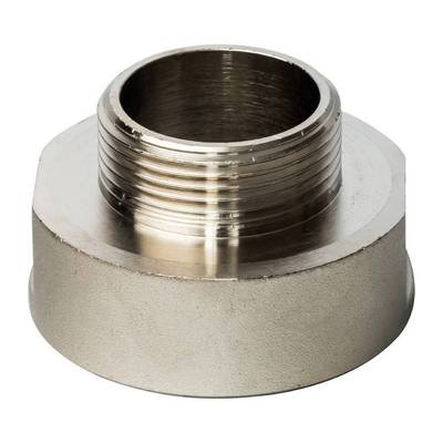 Переходник латунный внутренняя/наружная резьба никелированный Stout