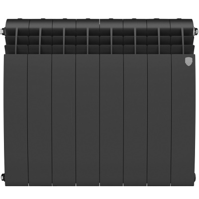 Радиаторы Royal Thermo BiLiner 500 Noir Sable биметаллические, чёрные боковое подключение