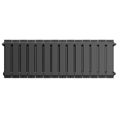 Радиаторы Royal Thermo PianoForte 300 Noir Sable биметаллические, чёрные боковое подключение