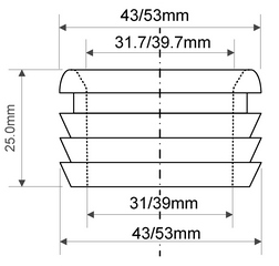 Манжета 40х32 мм для канализации FLEXCONN-4032