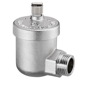 Воздухоотводчик Oventrop 1/2" УГЛОВОЙ Никель БЕЗ отсек. клапана
