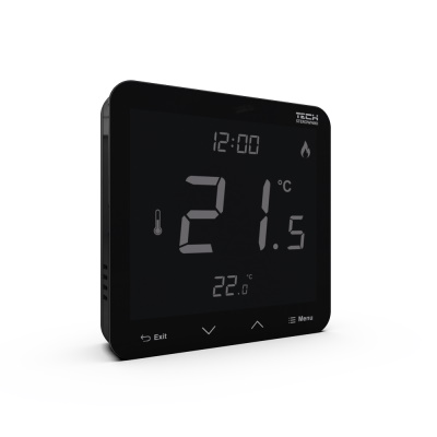 Терморегулятор проводной двухпозиционный суточный ST-T-3.1 Tech серия 5/10, с датчиком  влажности