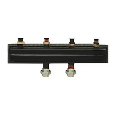 Коллектор для котельных на 2 контура с НГ 11/2" стальной в теплоизоляции 130 кВт Meibes M66301.80