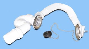 Сифон для ванны 11/2"х40/50 прямоток, пластик McAlpine MRB1-EX