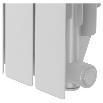 Радиатор отопления Royal Thermo Indigo 500 2.0 (Белый) 8 секций алюминиевый боковое подключение НС-1295095