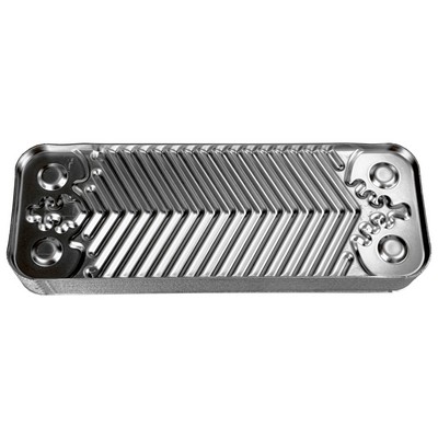 Теплообменник вторичный 12 пластин для котлов Ariston 65104333 BAXI Zilmet12P(5686660 / 5686670 / 17B2071200）