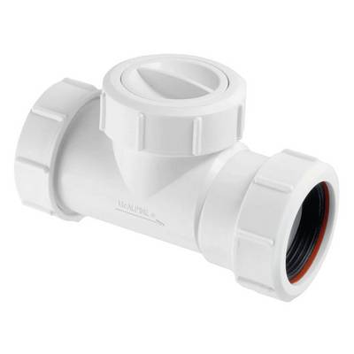 Клапан обратный канализационный Ø40 горизонтальный McAlpine T28M-NRV-40