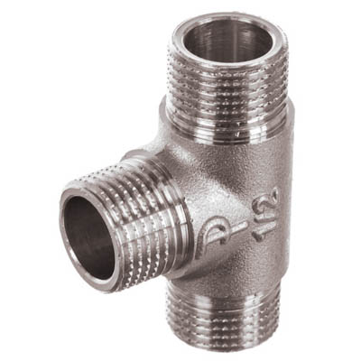 Тройник наружная резьба Elsen TIN латунь