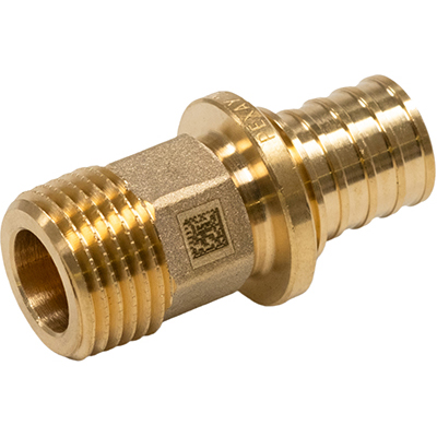 Переходник с наружной резьбой для труб из сшитого полиэтилена Рехау Rautitan MX DZR латунь