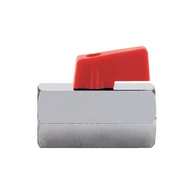 Кран шаровой латунный вн-вн резьба, ручка-бабочка, хром Itap Mini