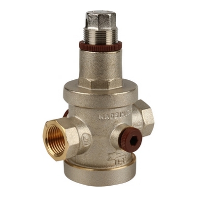 Редуктор давления Itap вн-вн 1/2" 1-6 бар БЕЗ манометра Никель