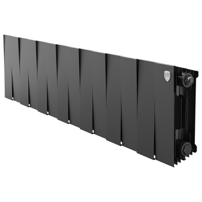 Радиаторы Royal Thermo PianoForte 200 Noir Sable биметаллические, чёрные боковое подключение