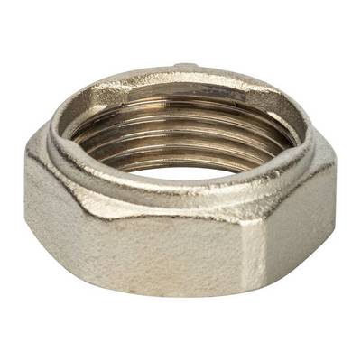 Соединение разъёмное латунное прокладка никелированное Stout