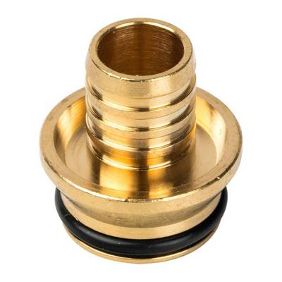 Соединитель коллекторный обжимной Stout Ø16(2.2)х3/4"ЕК евроконус для полимерной PEX трубы SFC-0020-001622