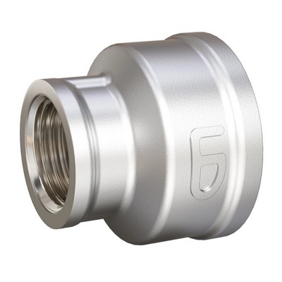 Муфта латунная переходная внутренняя резьба никелированная LD Pride