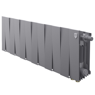 Радиаторы Royal Thermo PianoForte 200 Silver Satin VDR биметаллические, серебристые нижнее правое подключение