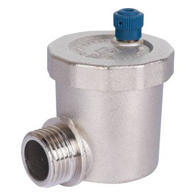 Воздухоотводчик автомат. Stout 1/2" УГЛОВОЙ Никель