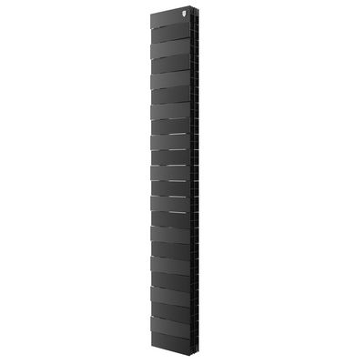 Радиаторы Royal Thermo PianoForte Tower 200 Noir Sable биметаллические, чёрные боковое подключение