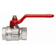 Кран шаровой латунный вн-вн резьба, ручка-рычаг, никель Itap Ideal