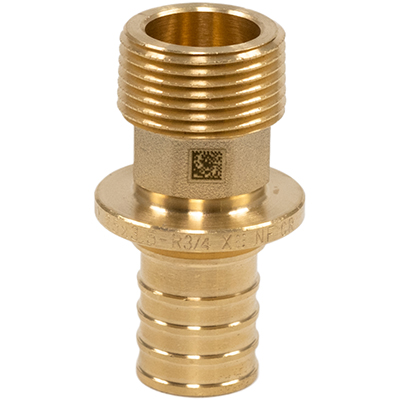 Переходник с наружной резьбой для труб из сшитого полиэтилена Рехау Rautitan MX DZR латунь