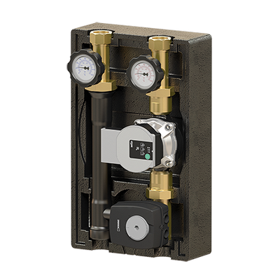 Насосная группа Ду25 с 3-ходовым смесителем, с насосом Wilo Para 15/7-130, с сервоприводом ESBE Elsen SmartBox 3.5 EFG25.22