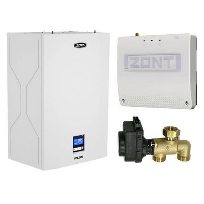Котёл электрический Zota SET МК-S Plus 9 кВт (клапан Zota BPV+ZONT SMART 2.0+Адаптер OpenThermDIN) ZM3468425009