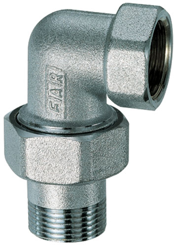 Американка угловая внутренняя/наружная резьба Хром FAR латунь