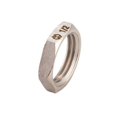 Контргайка латунная внутренняя резьба никелированная MVI