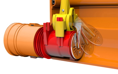 Клапан обратный универсальный Karmat Ø110 для колодцев из искусственных материалов с вынимаемой крышкой UZBKW110