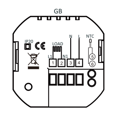 Термостат Beca BHT-2002 GBL WiFi "16 А"