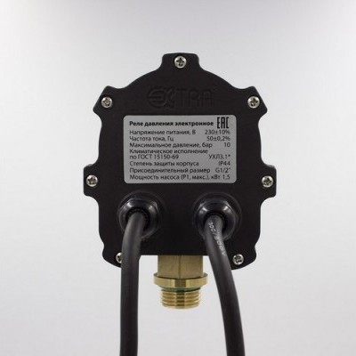Реле давления электронное РДЭ-М 10-2,2 кВт-5% НАР 1/2" Extra Акваконтроль 1802150000