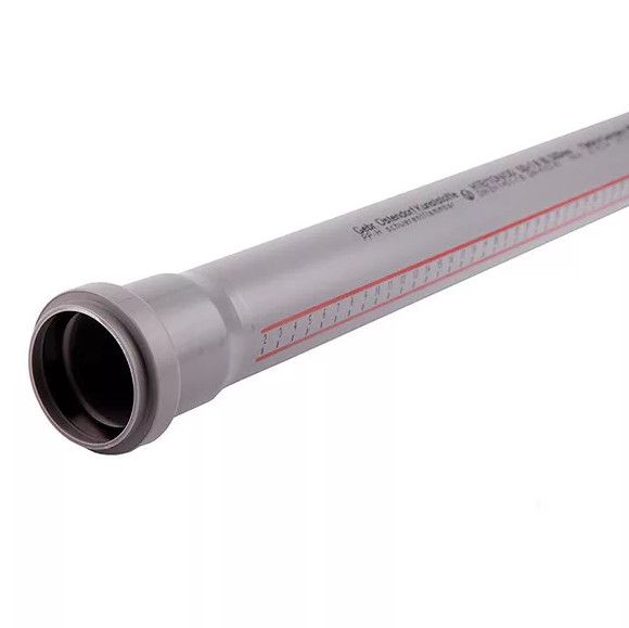 Труба для внутренней канализации с раструбом Ø32 L=1000 БЕЛАЯ HT Ostendorf 559030