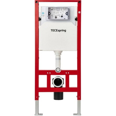 Инсталляция для унитаза Tece TECEspring 4 в 1 с панелью смыва TECEspring R Чёрная матовая S955102