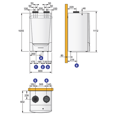 Котёл газовый конденсационный De Dietrich Innovens PRO MCA 160 7674142