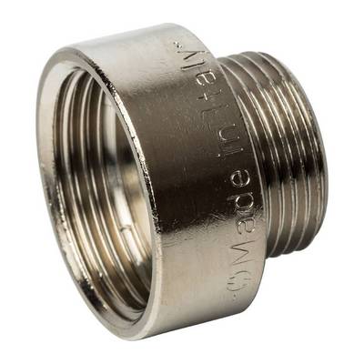 Переходник латунный внутренняя/наружная резьба никелированный Stout