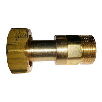 Сгон латунный изменяемой длины с НАКИДНОЙ ГАЙКОЙ внутренняя/НАРУЖНАЯ резьба ВН 1"х3/4" made in EU БМ00000043497