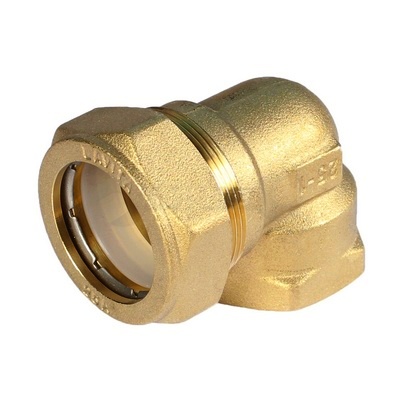 Угол комбинированный для гофрированной трубы с внутренней резьбой Lavita