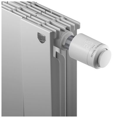 Головка термостатическая (термоголовка) M30х1,5 + Click с блоком управления Белый Royal Thermo Smart Heat RTSMARTHW