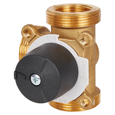 Клапан трёхходовой смесительный с наружной резьбой ВР 1"х11/2" Stout SVM-0013-012501