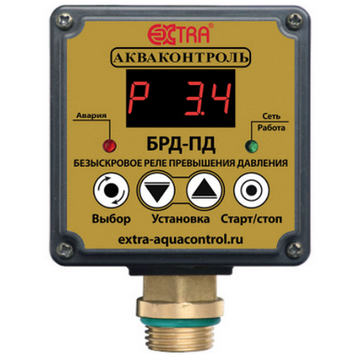 Реле давления электронное безыскровое БРД-3.0ПД-2,5-1% с паролем Extra Акваконтроль 3420300000